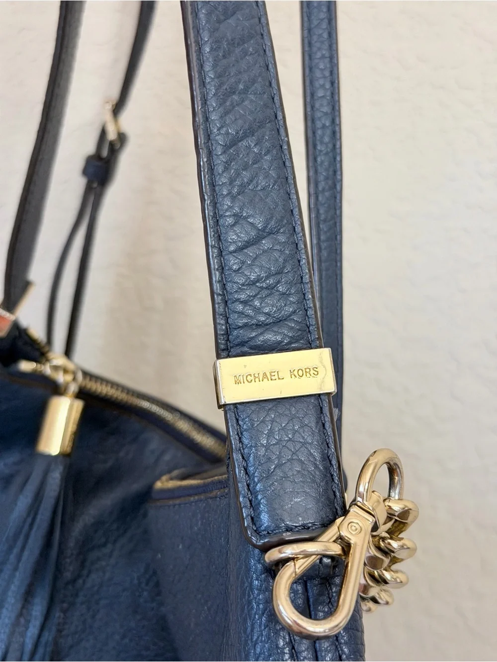 Michael Kors pebbled leather